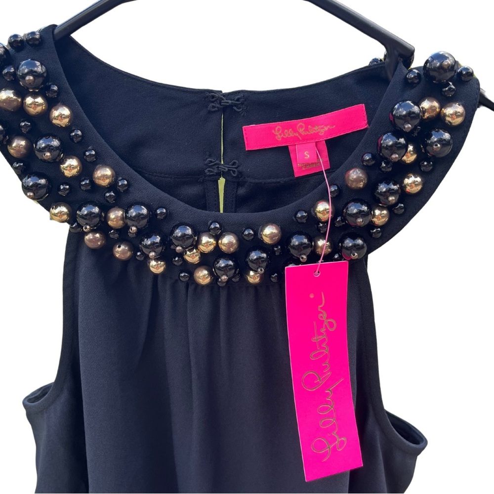NWT Lilly Pulitzer Black Shawn Dress Size Small